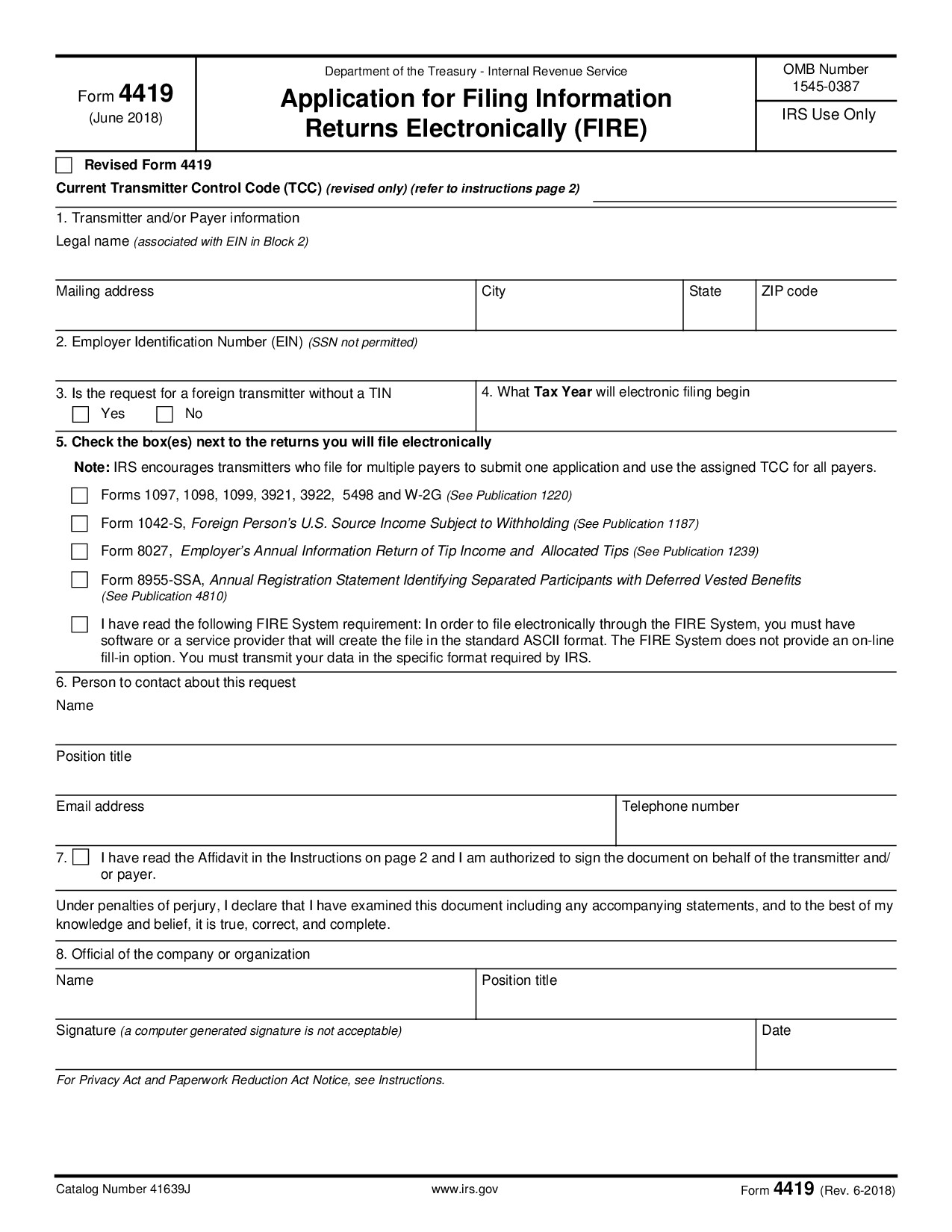 Form 4419