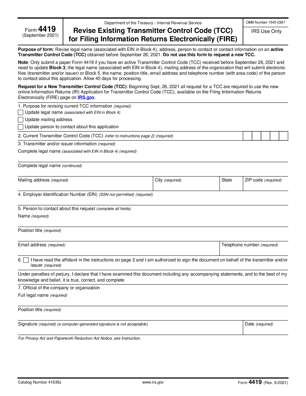 Form 4419